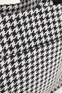 Houndstooth Chic Tote Bag