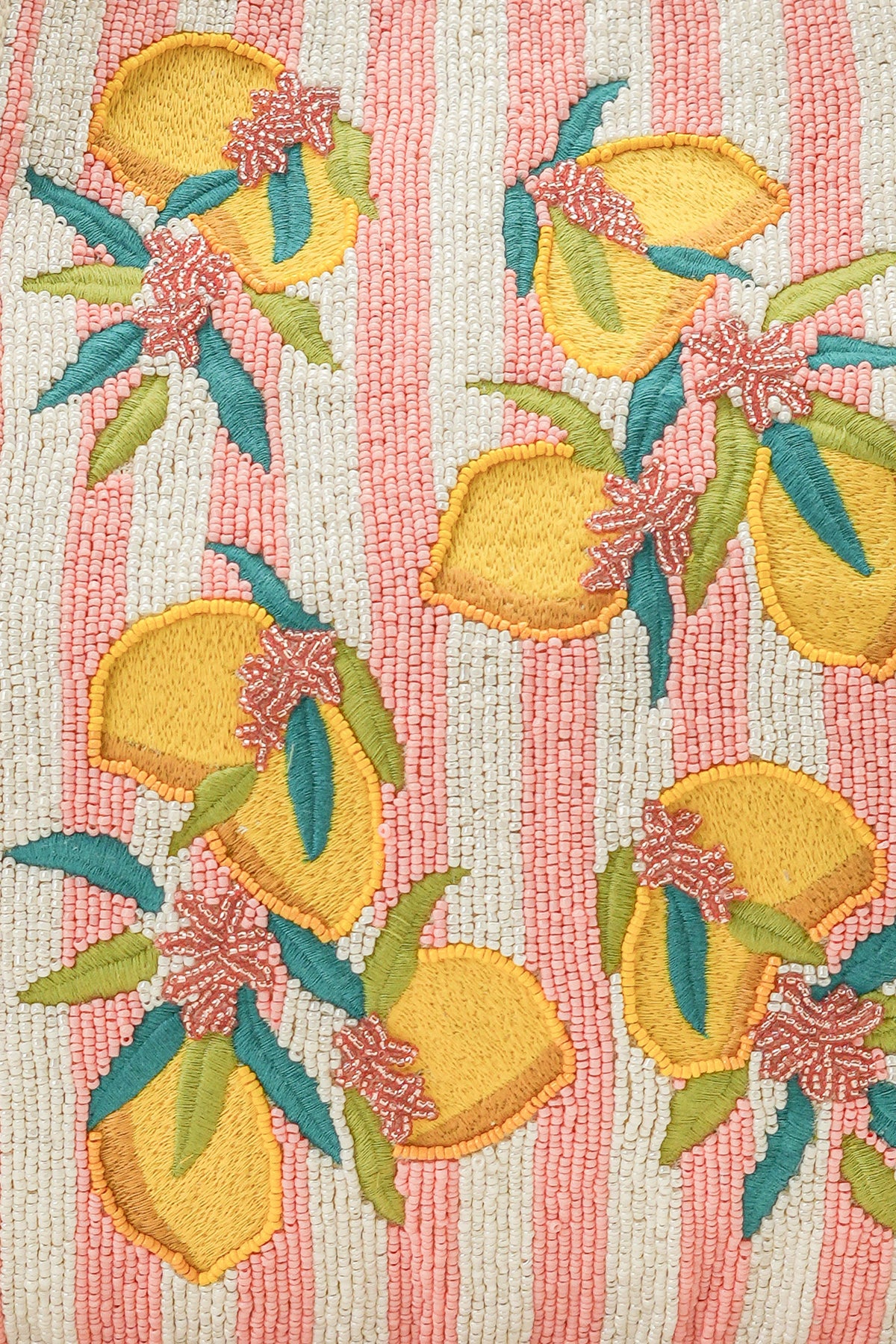 Rose Garden Hand-Beaded Artisan Tote Bag