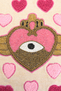 Heartfelt Rose Wings Tote Bag