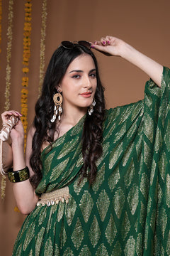 Ruyal Boho Indowestern One Shoulder Dress