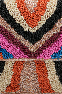 Boho Girl Luxe Handcrafted Fully Beaded Shoulder Bag