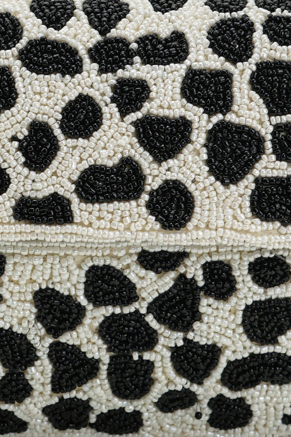 Boho Girl Monochrome Muse Beaded Shoulder Bag