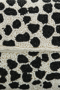 Boho Girl Monochrome Muse Beaded Shoulder Bag