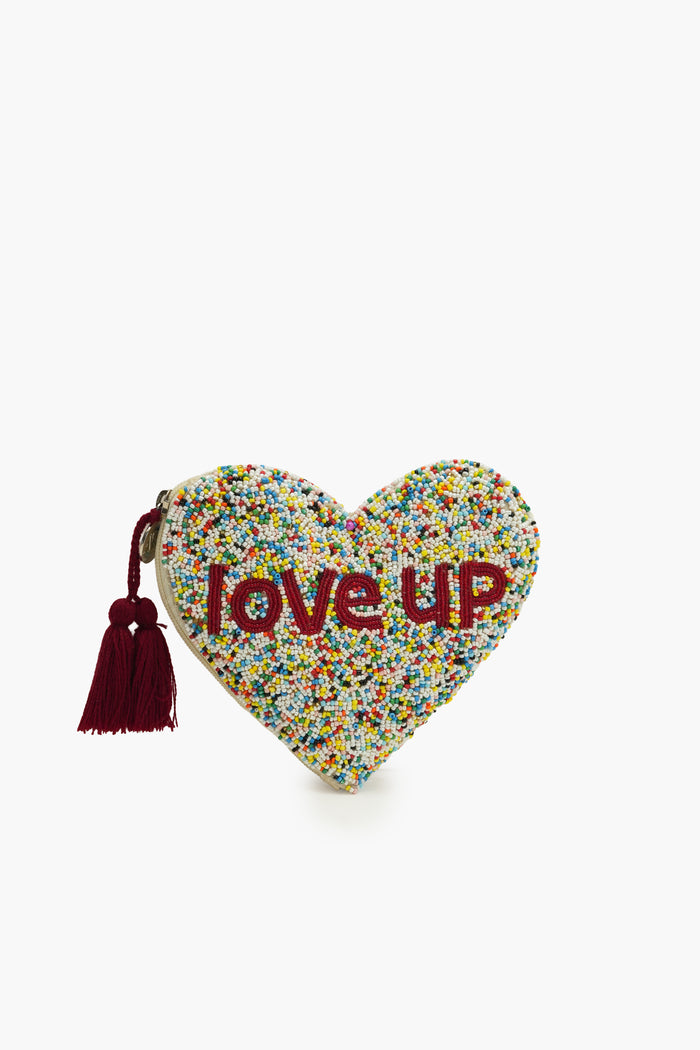 Bohogirl Love-Up Speckled Heart Pouch