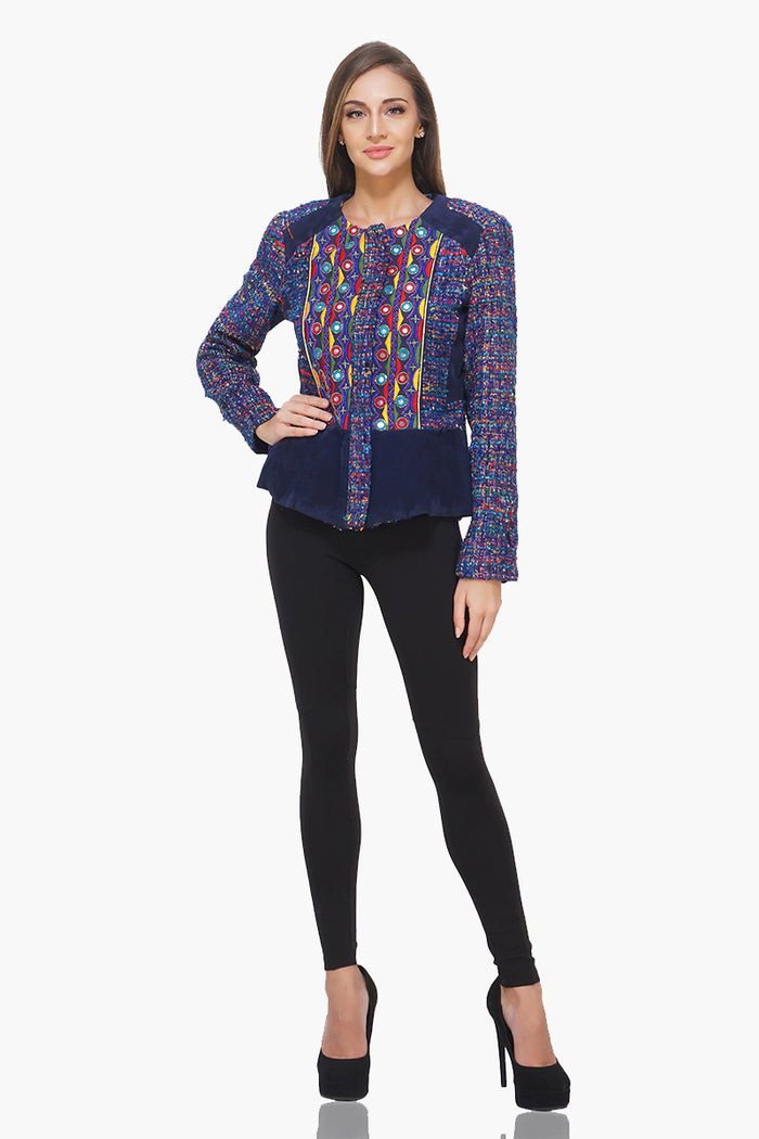 Blue Kutchi Heritage Jacket