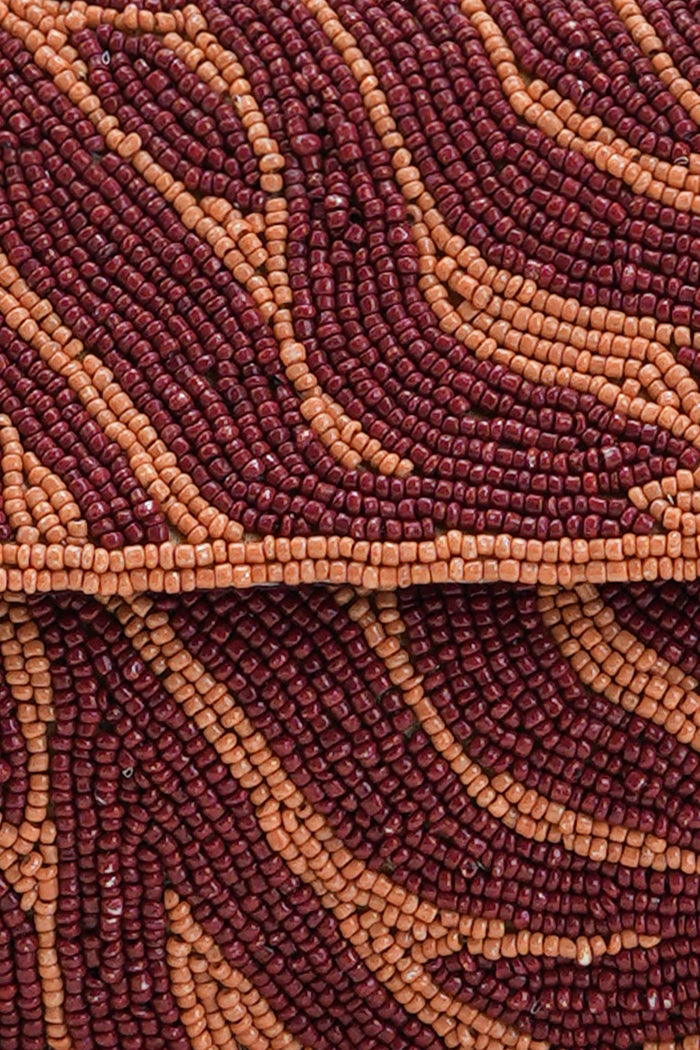 Boho Girl Savannah Stripe Beaded Shoulder Bag