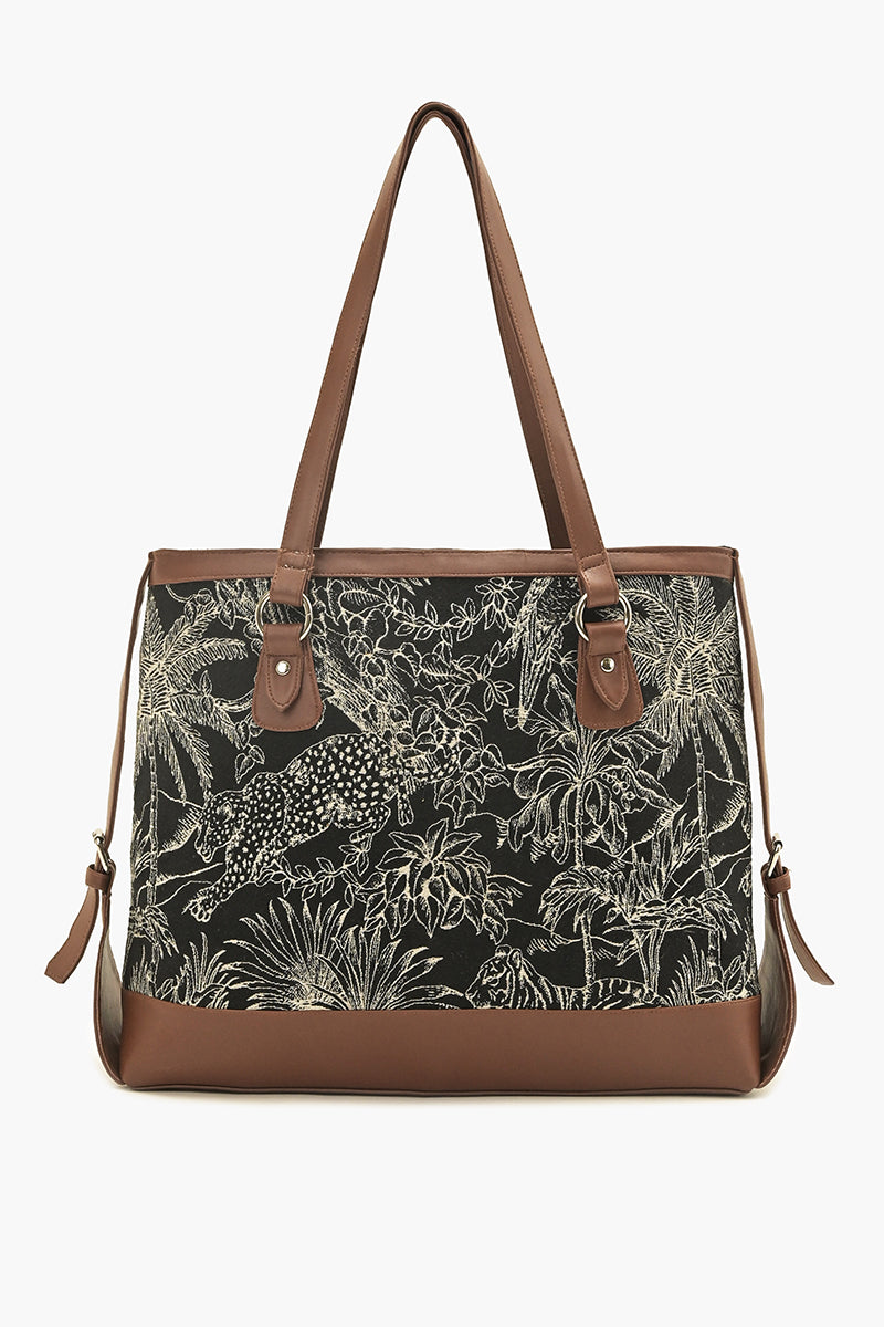 Jungle Toile Tote