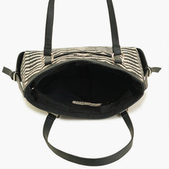 Jacquard Chevron Office Tote Bag
