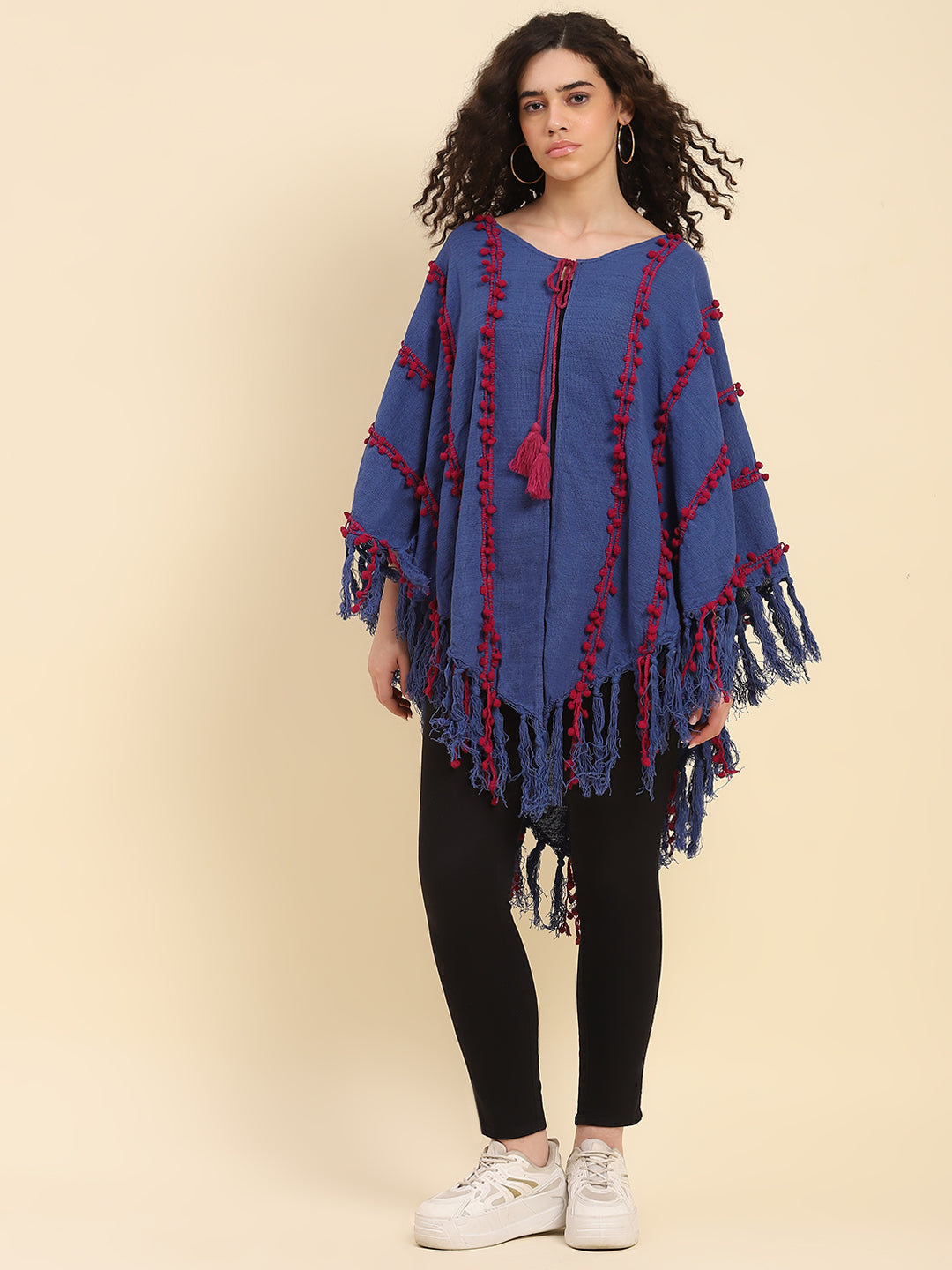 Handwoven Mexican Poncho