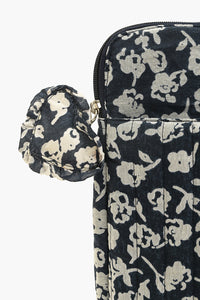 Navy Floral Laptop Tote