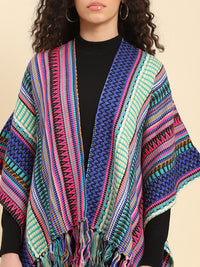 Geometric Fringed Asymmetrical Kaftan