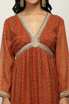 Swarnima Tissue Indo Western Dress