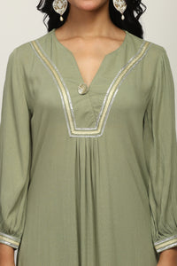 The Crinkle Club Rayon Crepe Kurta Set for Women