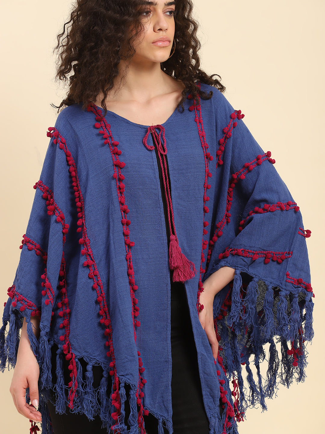 Handwoven Mexican Poncho
