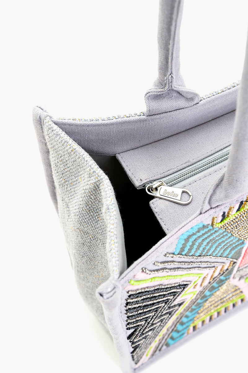 Frost Grey Luxe Tote Bag