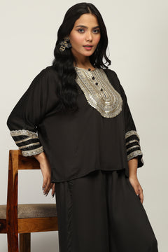 Rahasya Embellished Kurta Indo Western Co-ord Set