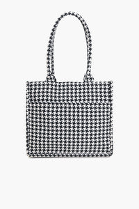 Houndstooth Chic Tote Bag