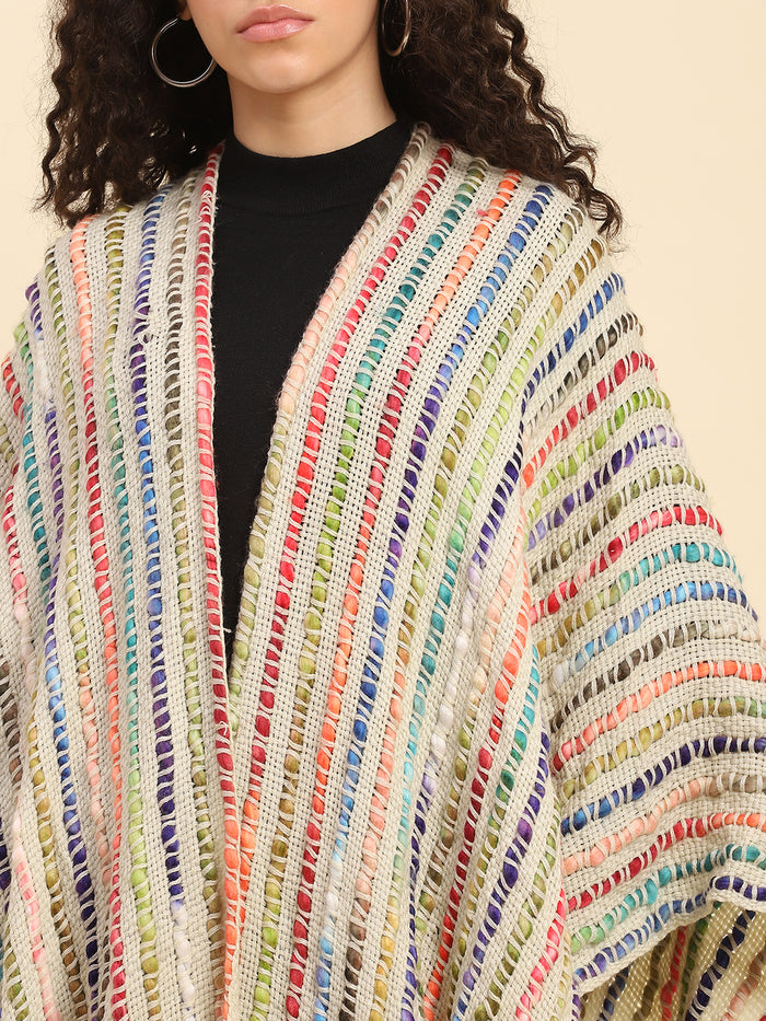 Acrylic Handwoven Bohemian Poncho