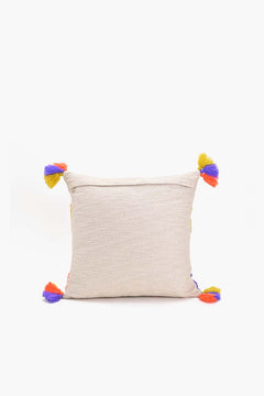 Vibrant Triangle Embroidered Cushion Cover