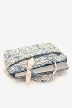 Azure Palm Laptop Bag