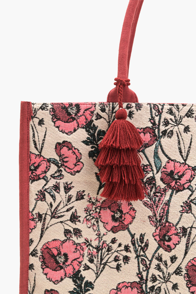 Poppy Field Tote Bag