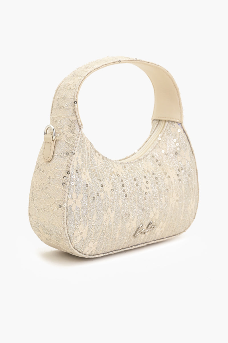 Moonlit Lace Handbag - Ivory
