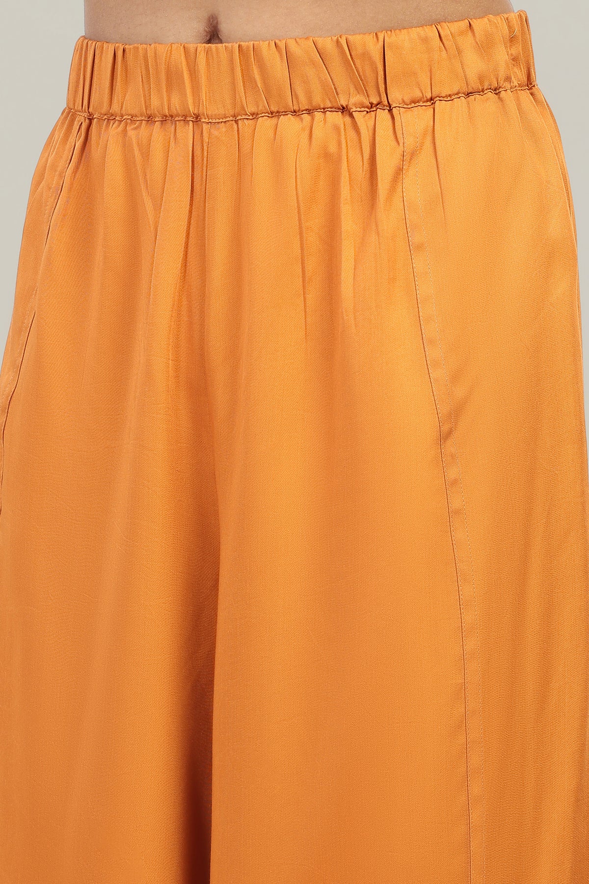 Rust Oversized Kurta & Wrap Pants Co-ord Set