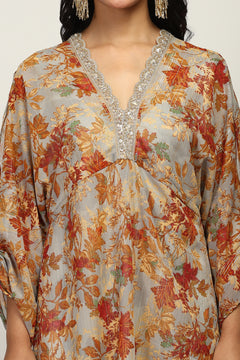 Aabro Boho Print Indo Western Dress