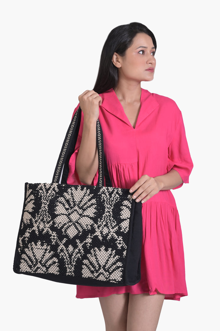Midnight Bloom Tote