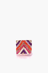 Raffia Embellished Gloria Clutch Purse For Women