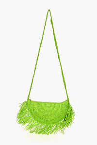 Green Wave Half Moon Clutch