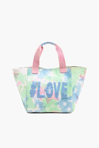 Love Embroidered Handmade Beach Tote