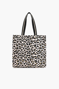 Icy Awesome Shoulder Leopard Print Tote Handbag
