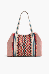 Fair Isle Resort Tote Winter Fun Embellished Tote For Women