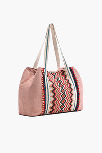 Fair Isle Resort Tote Winter Fun Embellished Tote For Women