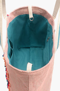 Fair Isle Resort Tote Winter Fun Embellished Tote For Women