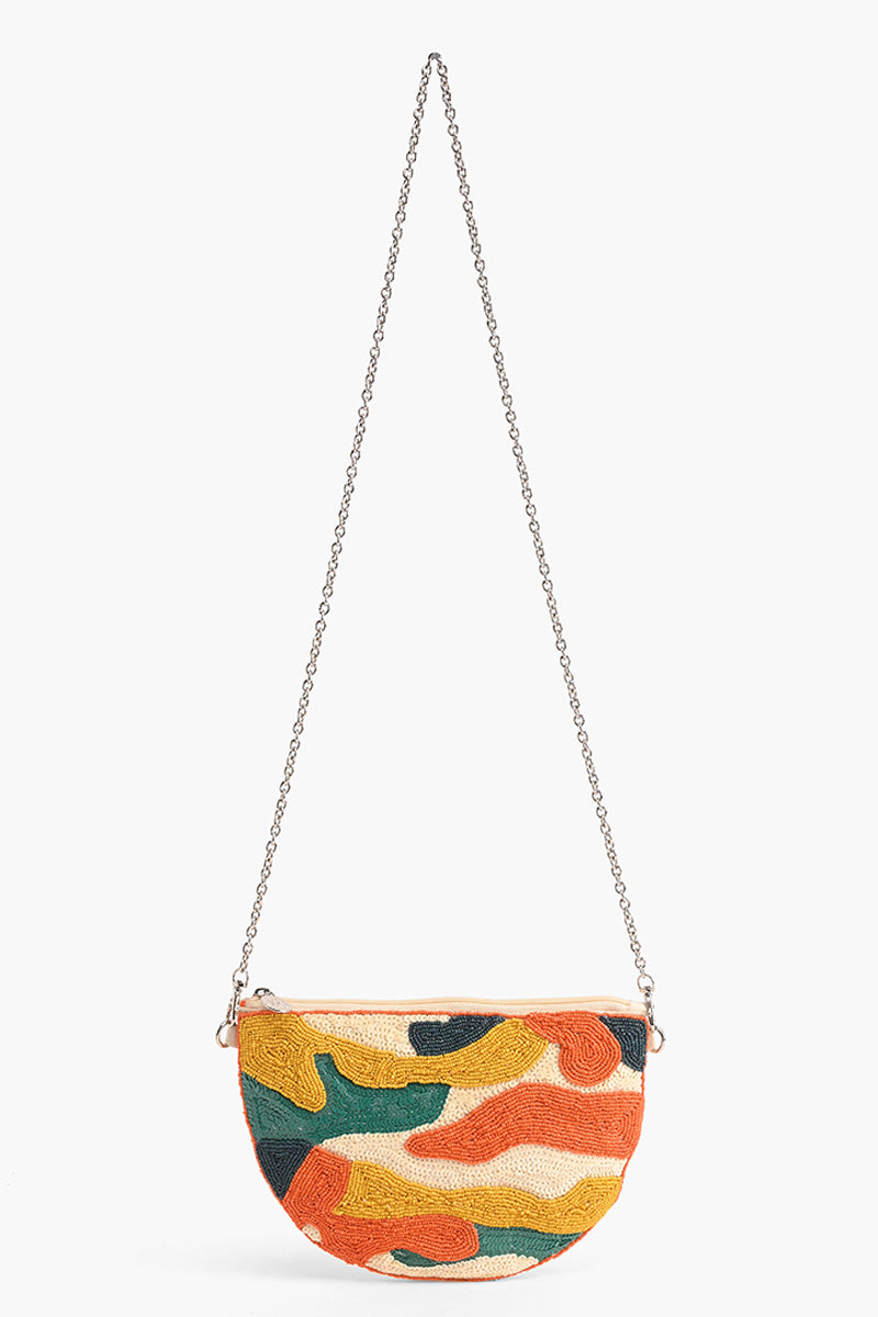 Clementine Camo Embellished Crossbody Bag