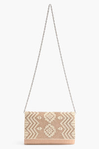 Gilded Aztec Rose Clutch