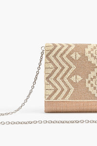Gilded Aztec Rose Clutch