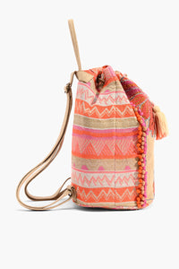 Poppy Floral Beaded Backpack
