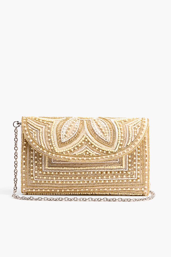 Soft Whispers Ivory Clutch