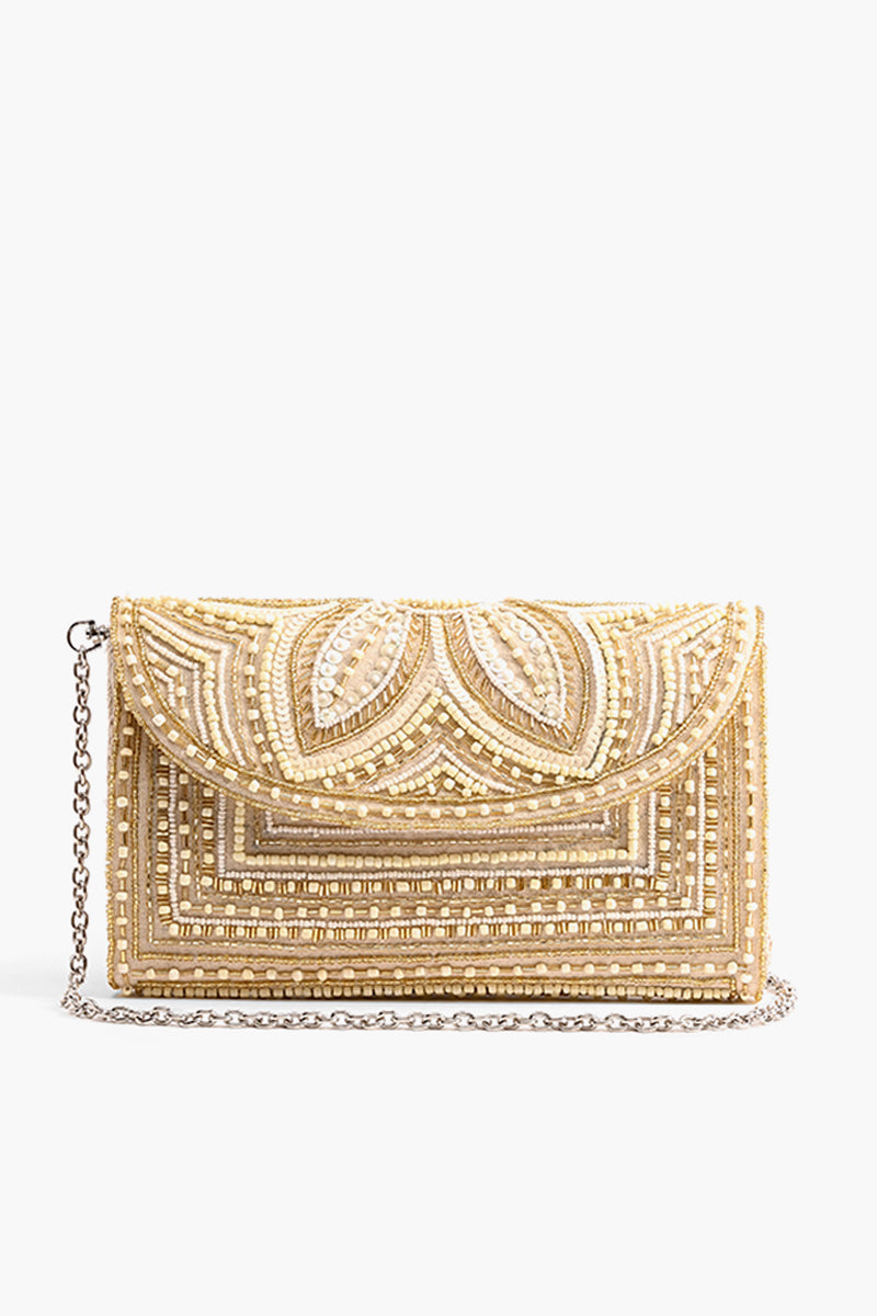 Soft Whispers Ivory Clutch