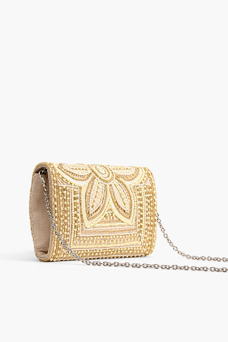 Soft Whispers Ivory Clutch
