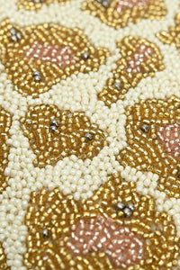 Rose Leopard Luxe Clutch