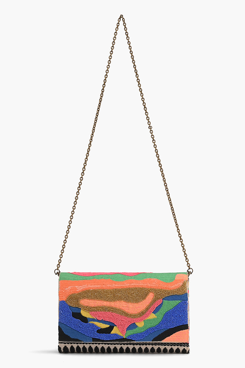 Sunset Serenity Boho Bliss Clutch