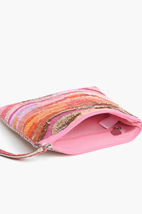 Citrus Blush Ombre Chic Clutch