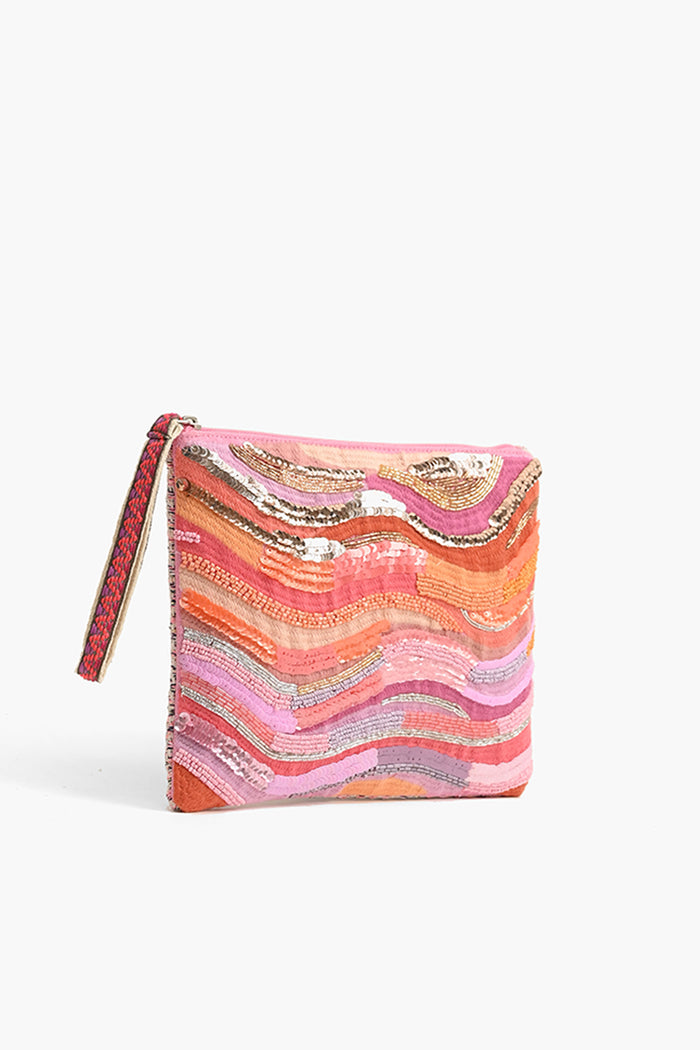 Citrus Blush Ombre Chic Clutch