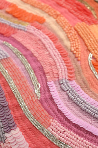 Citrus Blush Ombre Chic Clutch