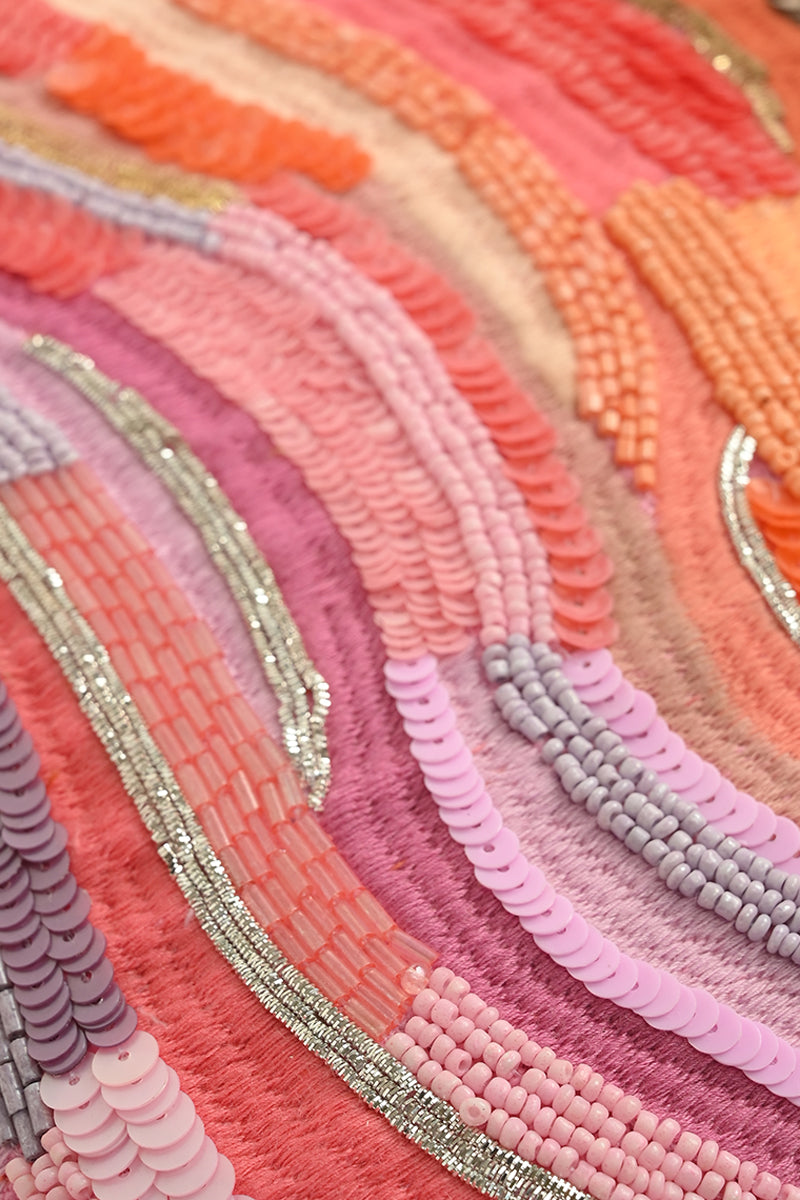 Citrus Blush Ombre Chic Clutch