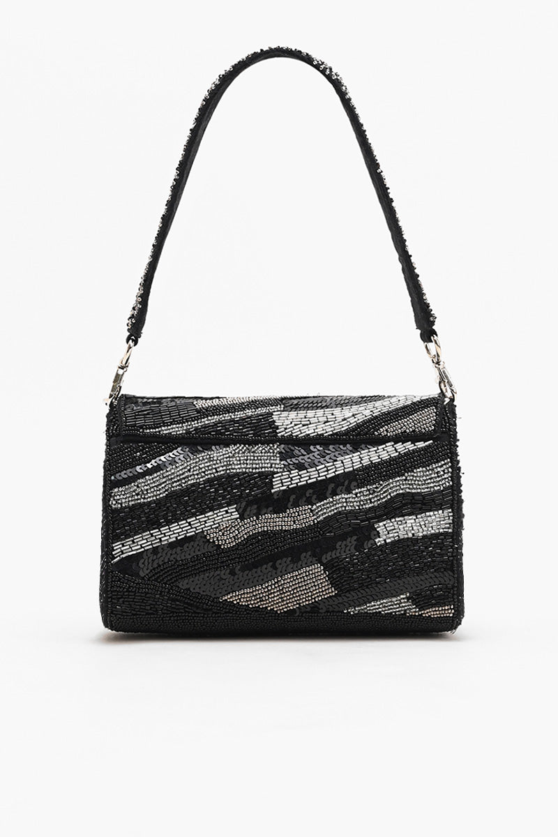Black Embellished Handbag